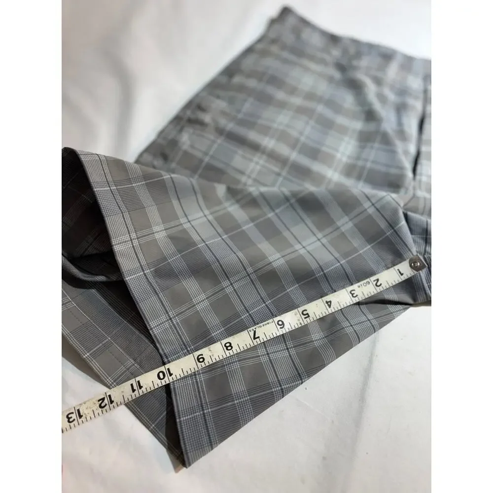 Pebble Beach Performance Plaid Golf Shorts Sz 34